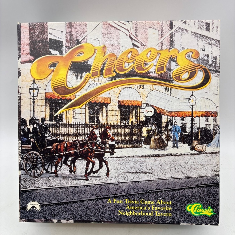 Cheers 1992 Trivia Board Game Complete Classic Games Unpunched Cards Sealed
